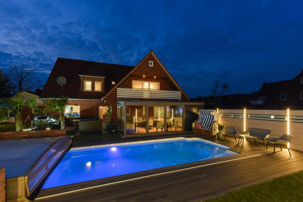 Ferienwohnung Haus Zum Seehund Mit Pool Und Fruehstuecksoption Bensersiel Extérieur photo