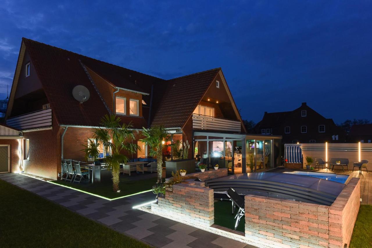 Ferienwohnung Haus Zum Seehund Mit Pool Und Fruehstuecksoption Bensersiel Extérieur photo