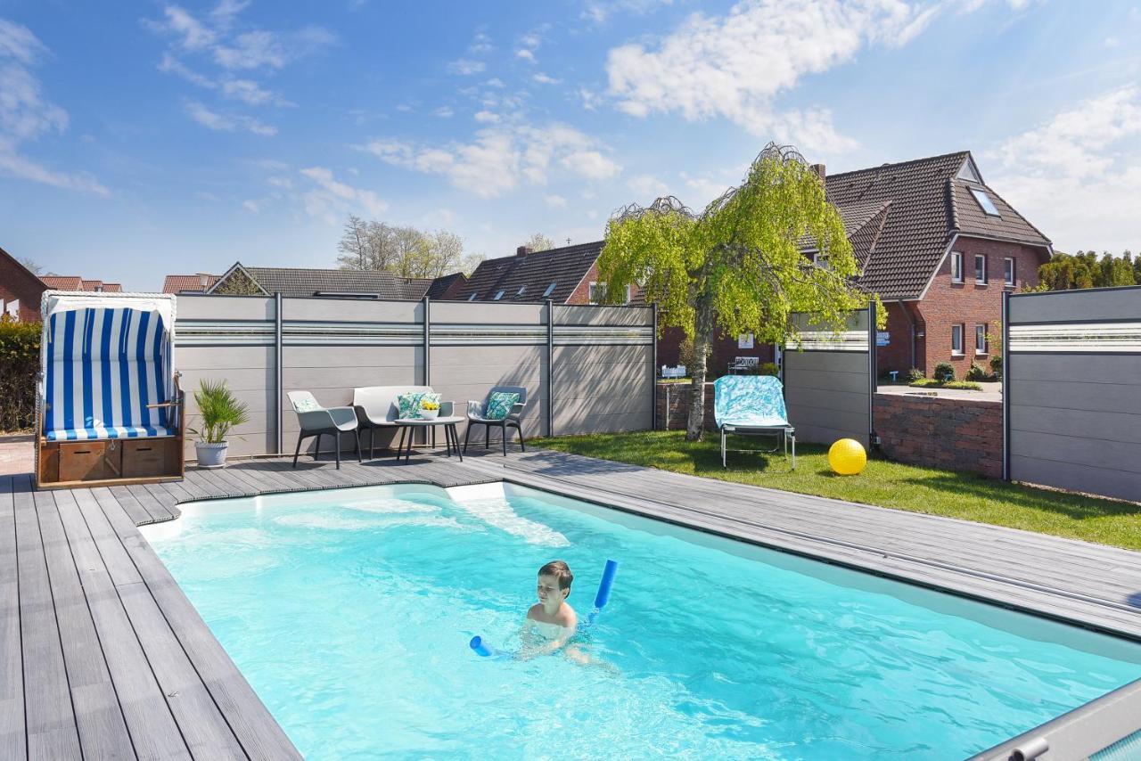 Ferienwohnung Haus Zum Seehund Mit Pool Und Fruehstuecksoption Bensersiel Extérieur photo